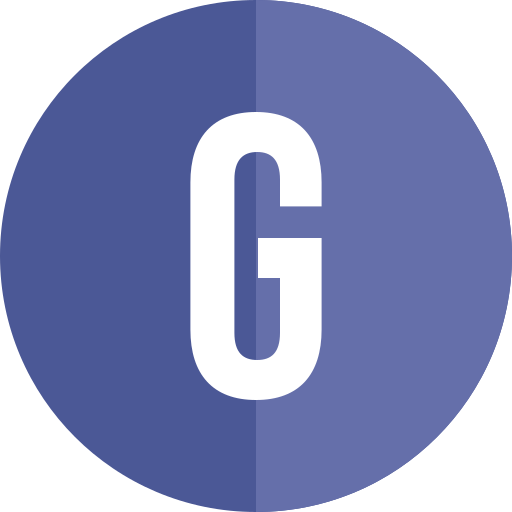 Letter g Generic color fill icon