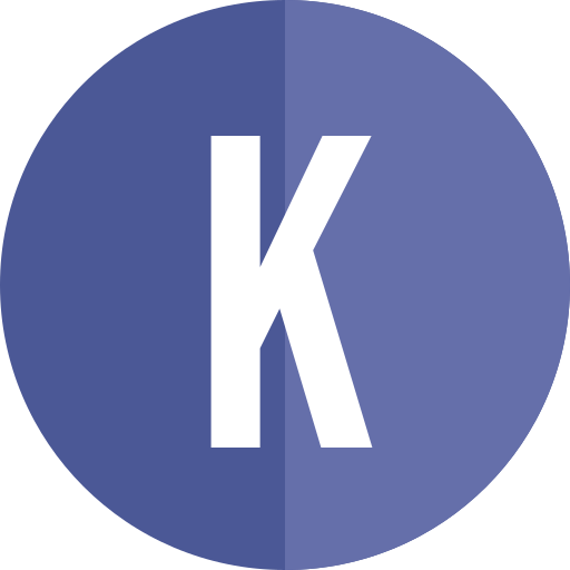 Letter k Generic color fill icon