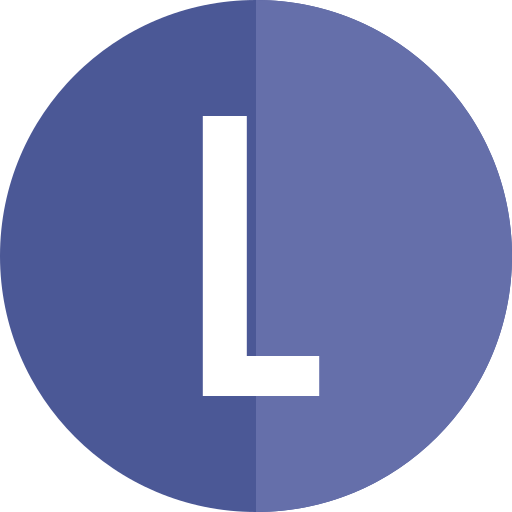 Letter l Generic color fill icon