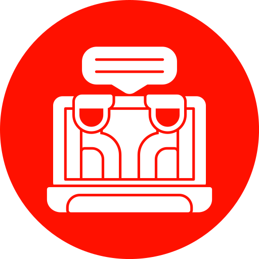 Online meeting free icon