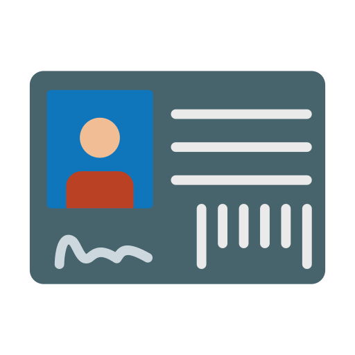 tarjeta de identificación icono gratis