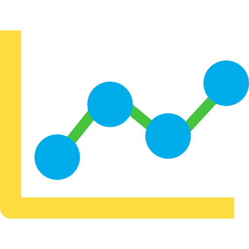 gráfico de linea icono gratis