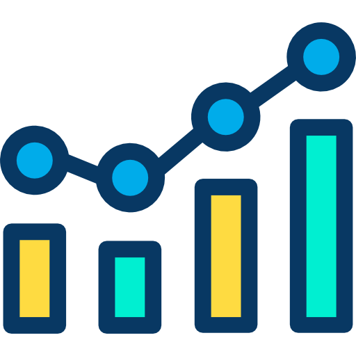 Bar chart Kiranshastry Lineal Color icon