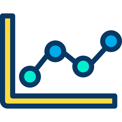 gráfico de linea icono gratis