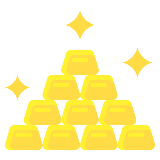 Золотые слитки бесплатно иконка