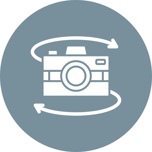 cámara 360 icono gratis