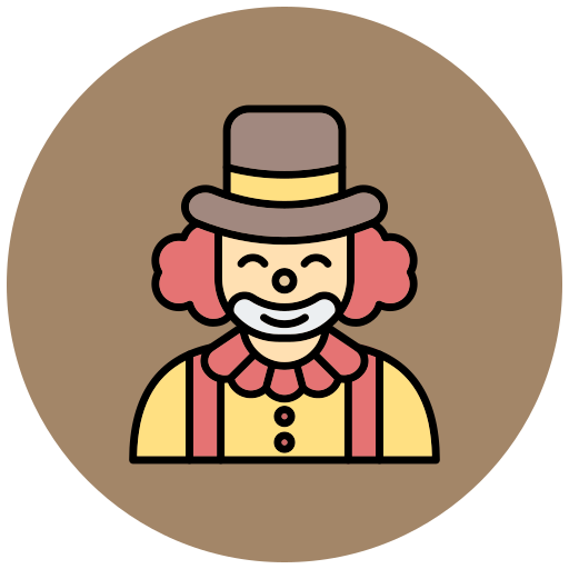 Clown free icon Clown free icon