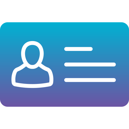 tarjeta de identificación icono gratis