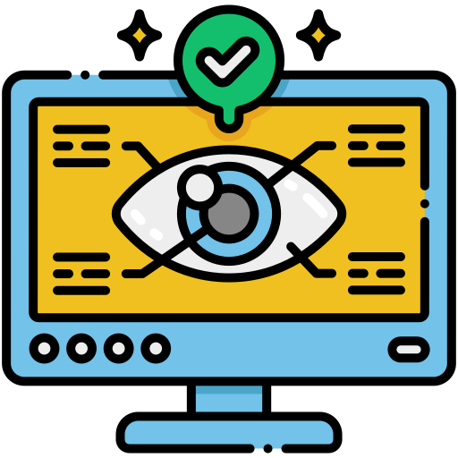 Eye test free icon Eye test free icon