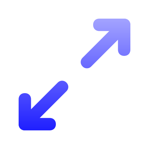 Two way Generic Gradient icon