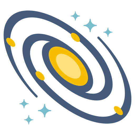 Milky way Generic Flat icon