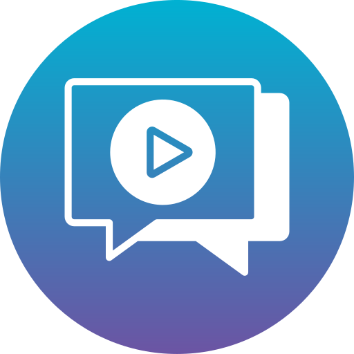 chat vidéo Icône gratuit