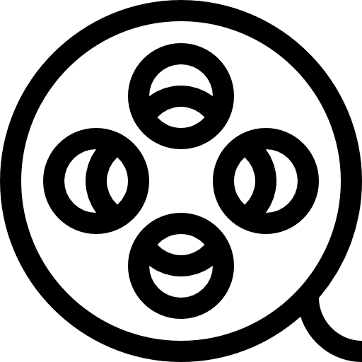 carrete de película icono gratis