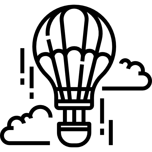 Hot air balloon free icon