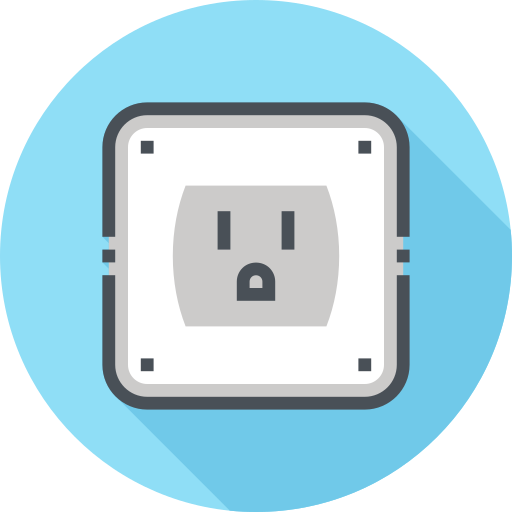 toma de corriente icono gratis