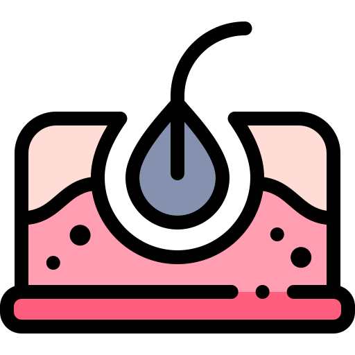 Dermatology Detailed Rounded Lineal color icon