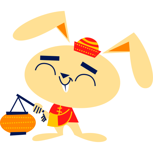 Year of the rabbit free sticker