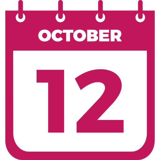 octubre 12 icono gratis