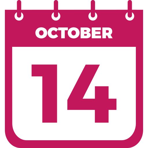 14 de octubre icono gratis