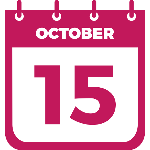 15 de octubre icono gratis