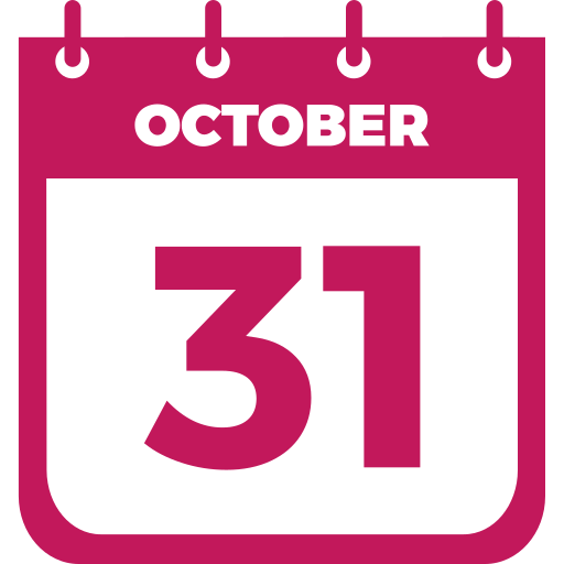 31 de octubre icono gratis