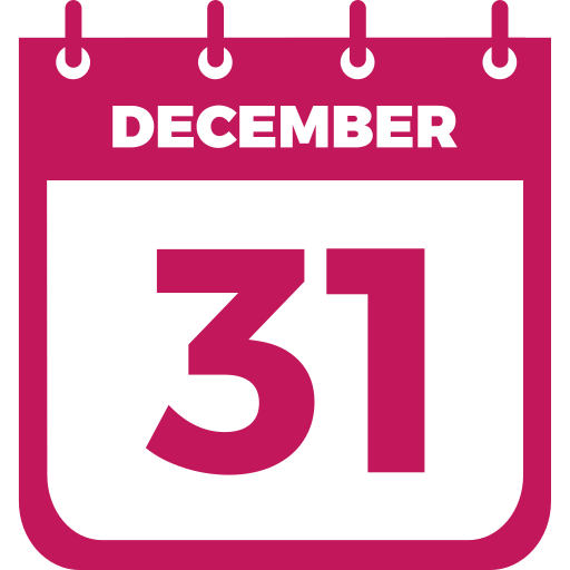 31 de diciembre icono gratis