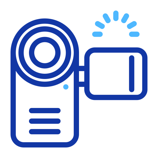 grabadora de vídeo icono gratis