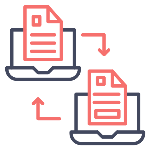 transferencia de datos icono gratis