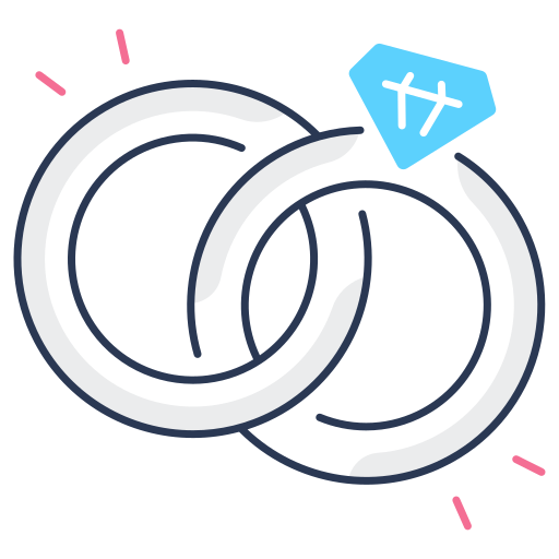 결혼 반지 무료 아이콘