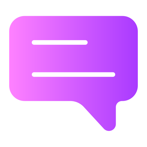 Chat Generic gradient fill icon