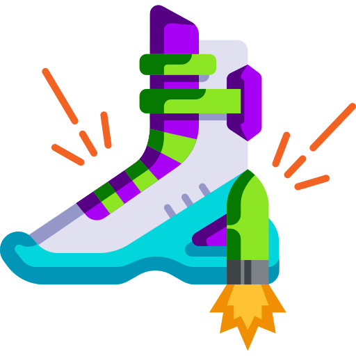Flying shoes Generic color fill icon