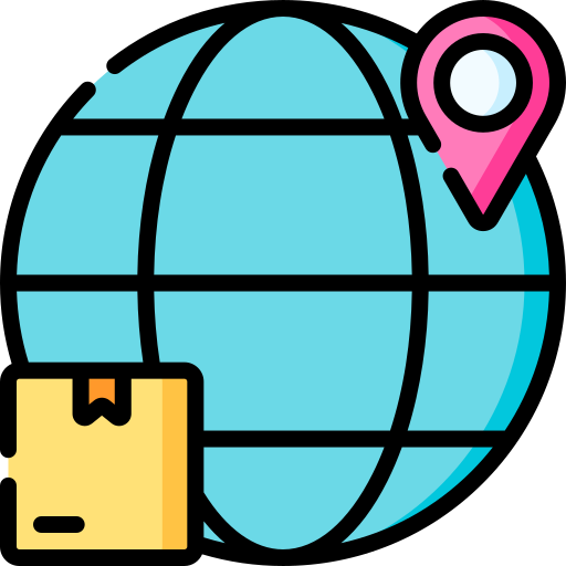 envío global icono gratis