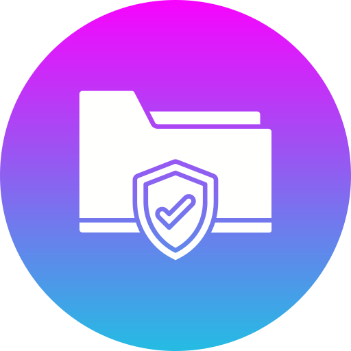 seguridad de datos icono gratis