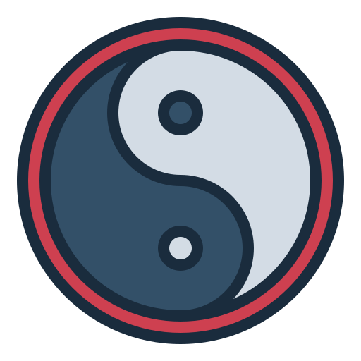 yin yang icono gratis