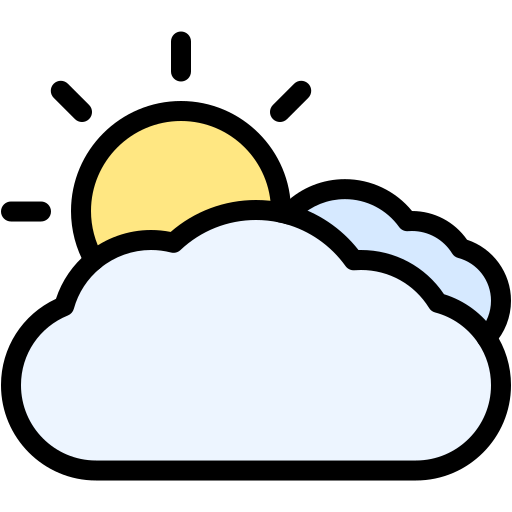 Partly Cloudy Generic Color Lineal-color Icon