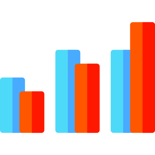 gráfico de barras icono gratis