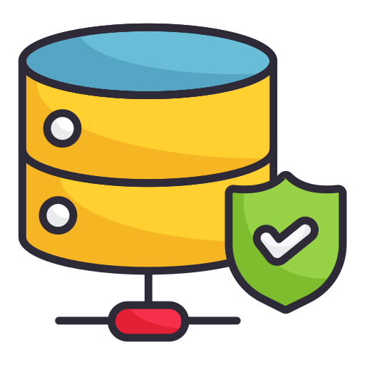 seguridad de la base de datos icono gratis