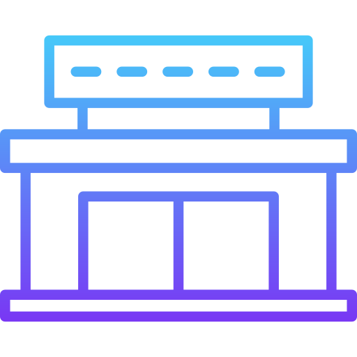 Mall Generic gradient outline icon