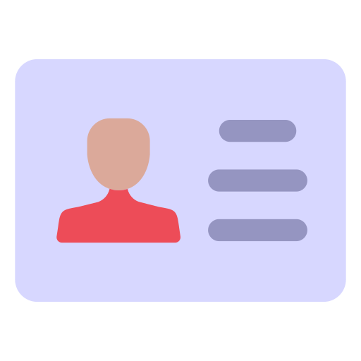 ID card Generic color fill icon