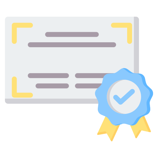 certificación icono gratis