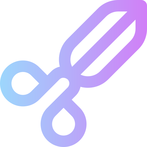 Scissors Super Basic Rounded Gradient icon