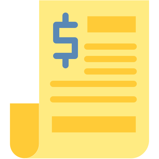 Receipts Generic color fill icon