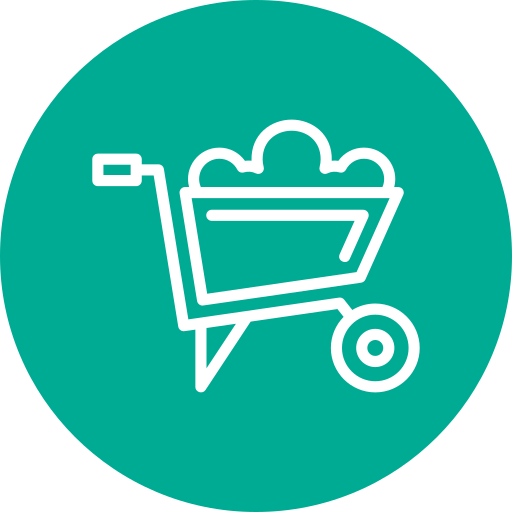 Wheelbarrow free icon Wheelbarrow free icon
