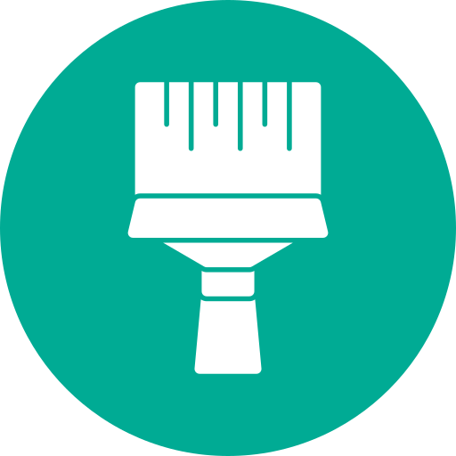 cepillo de pintura icono gratis