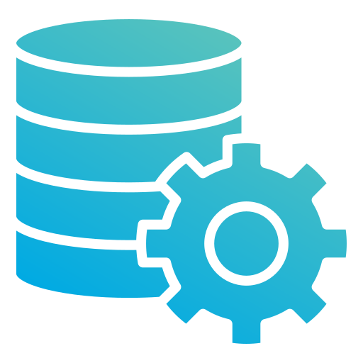 Database management Generic gradient fill icon