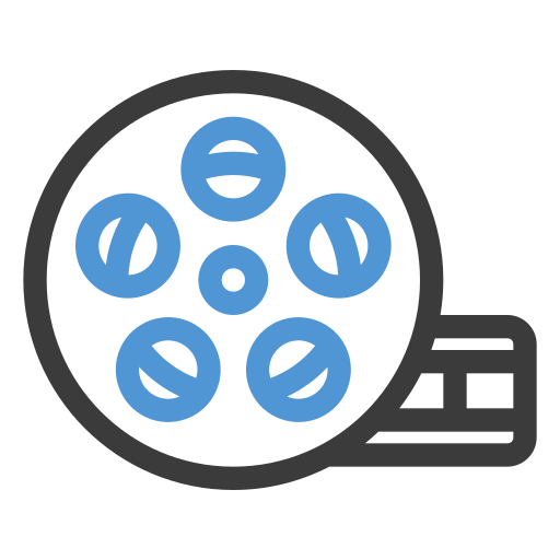 carrete de película icono gratis