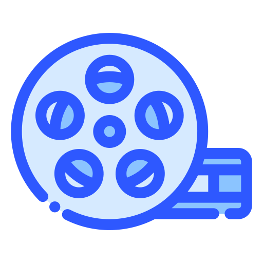 carrete de película icono gratis