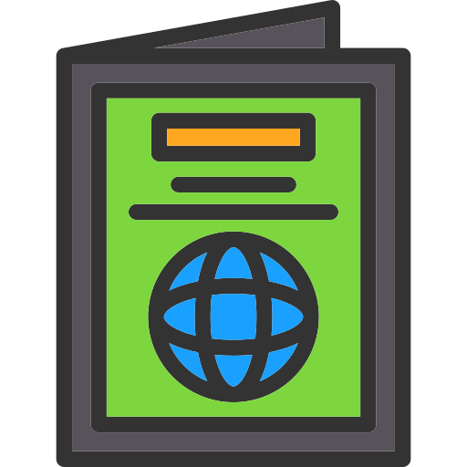 pasaporte icono gratis