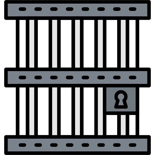 cárcel icono gratis