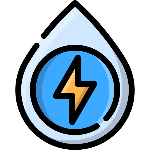 energía del agua icono gratis